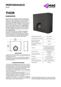 MAG Theatron THOR | Heimkino-Subwoofer | Theatron GmbH