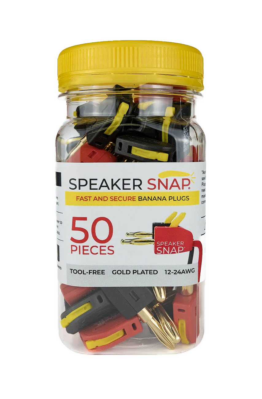 Theatron GmbH - Speaker Snap Banana Stecker - Packung 25 Paar